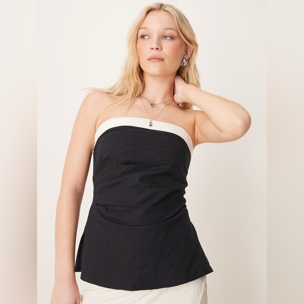 Abercrombie & Fitch: Sleeveless Linen Tube Top